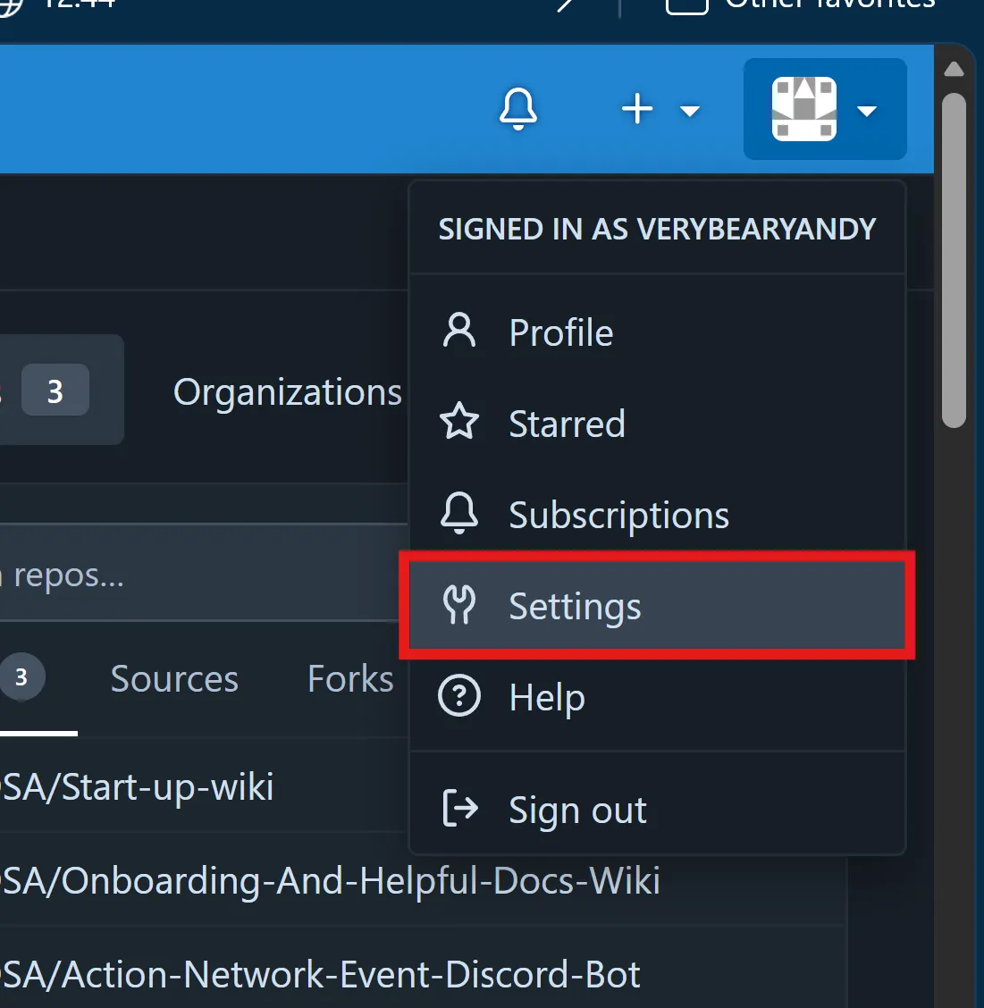 user settings location